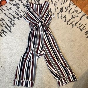 Cropped Nautical Jumpsuit